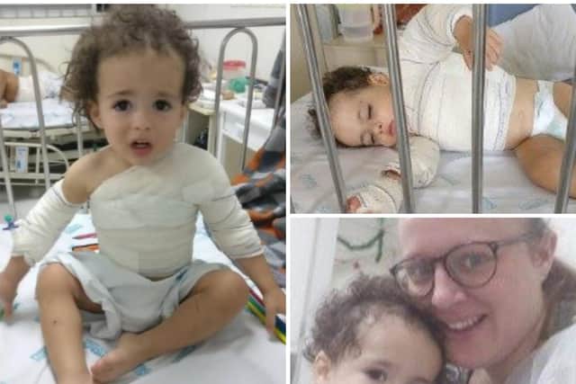 Parents of Edinburgh toddler who suffered horrific third-degree burns in Brazilian superglue nightmare launch appeal to bring him home
