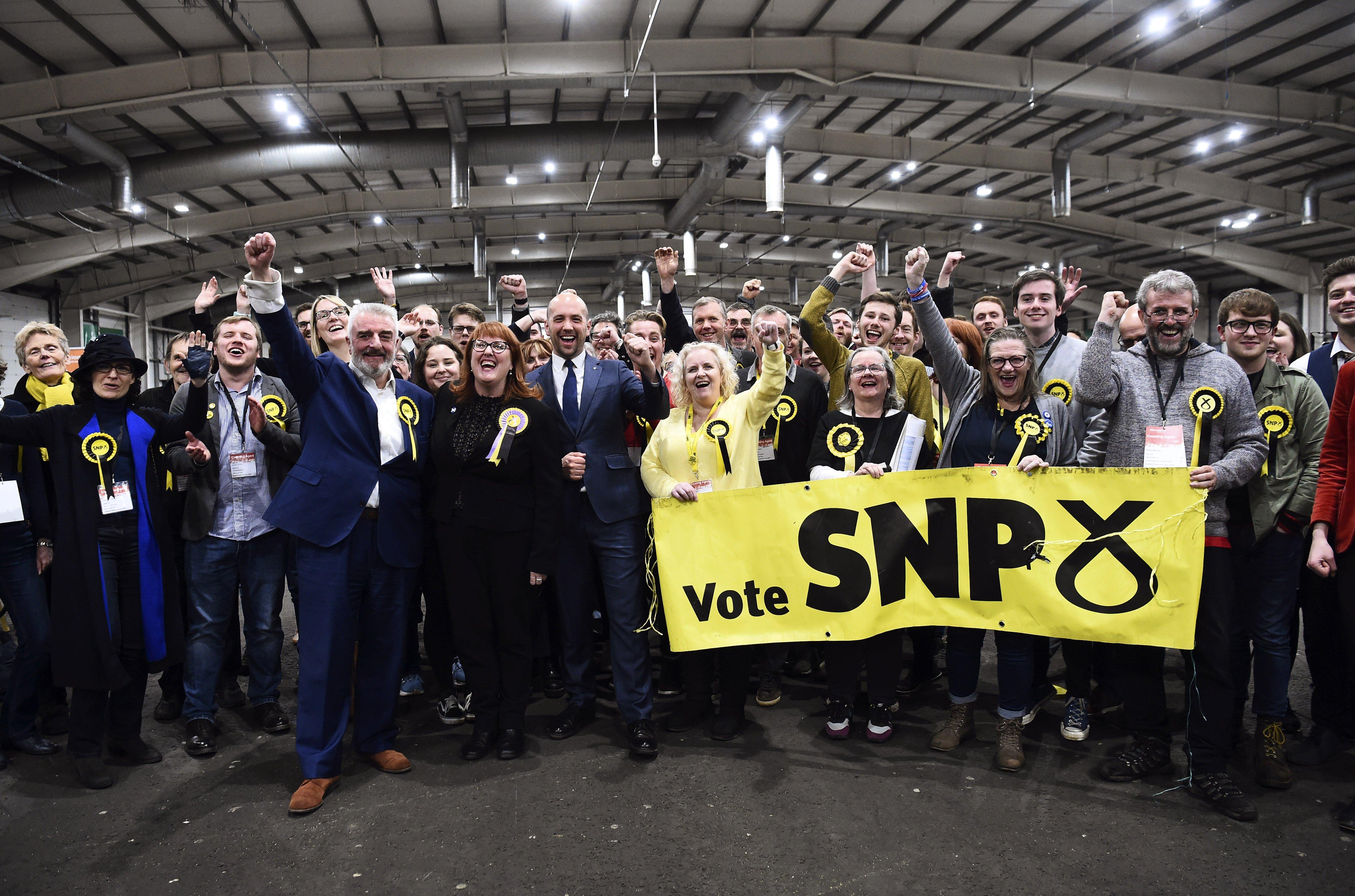 SNP clinched seven of nine available seats in Edinburgh and the Lothians