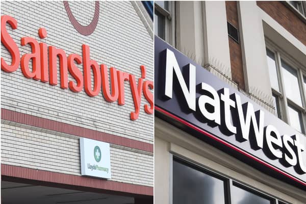 (Photos: Sainsbury's/Natwest)