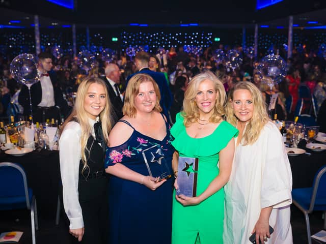 Jodie Mitchell and Laura McLachlan of Worldwide Cancer Research with hosts The Mac Twins