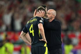 Steve Clarke consoles Scott McTominay after the defeat by Hungary. But could it be his last game in charge of the Scottish national team?