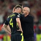 Steve Clarke consoles Scott McTominay after the defeat by Hungary. But could it be his last game in charge of the Scottish national team?