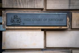 Main entrance to the High Court in Edinburgh.