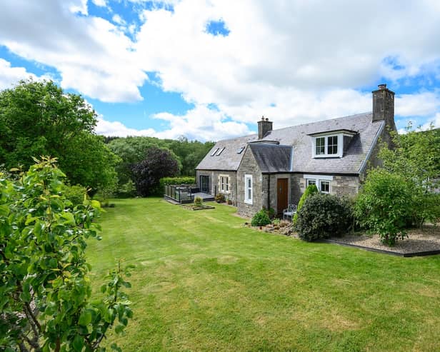 The attractive traditionally-built cottage has been recently renovated. The property is entirely off-grid and uses 20 solar panels to produce up to 7kW of power with the excess power stored in batteries. 