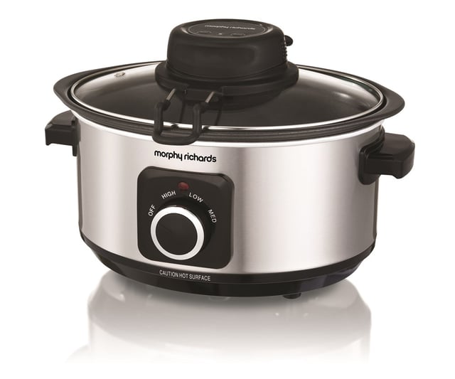 Morphy Richards Sear, Stew and Stir 3.5L Silver Slow Cooker