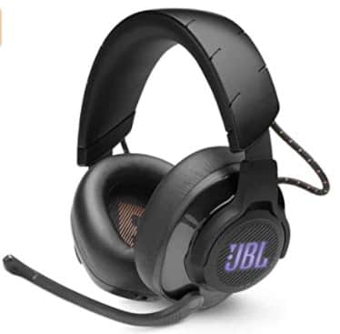 JBL Quantum 600 Wireless Over-Ear Gaming Headset with Microphone and RGB, PC and Console Compatible, in Black
