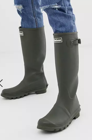 barbour mens wide calf wellies