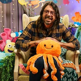 Dave Grohl. Foo Fighers and Nirvana rock legend, will read a book inspired by a Beatles hit song (Picture: BBC)