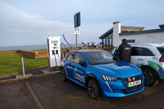 The Gridserve charger at John o’ Groats was simple and quick to operate 