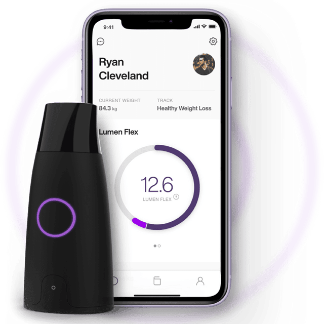 Lumen metabolism measuring device and app