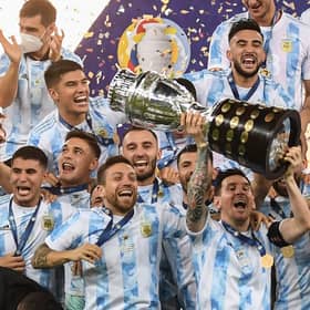 Can Argentina retain their trophy? (Photo by CARL DE SOUZA/AFP via Getty Images)