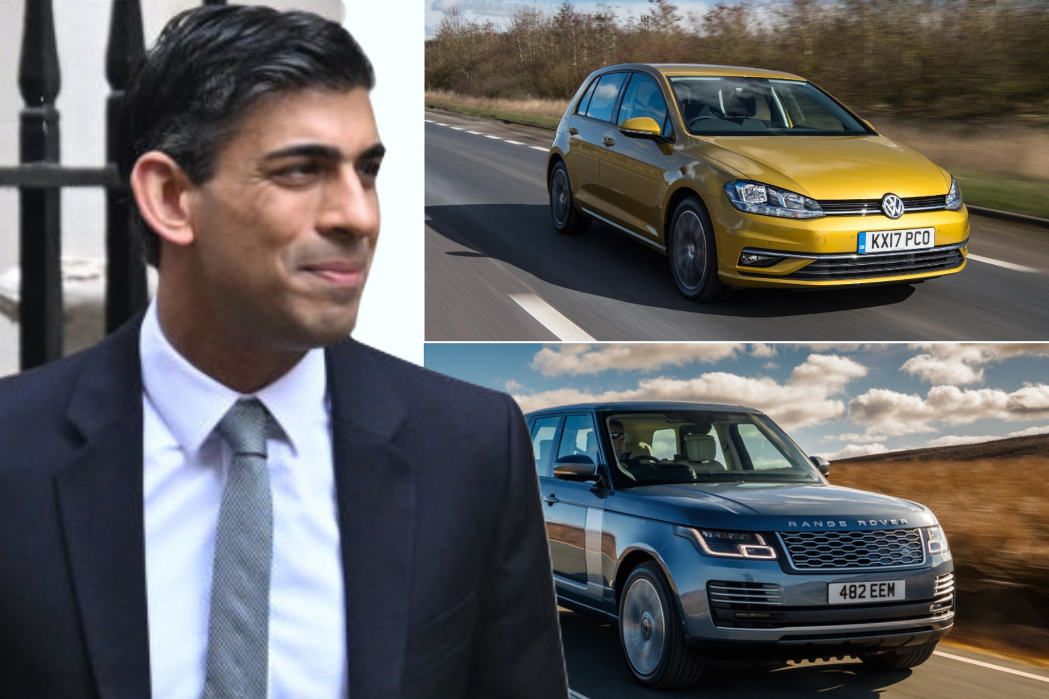 Millionaire Chancellor ‘has four luxury cars’ after claiming family drives a Golf