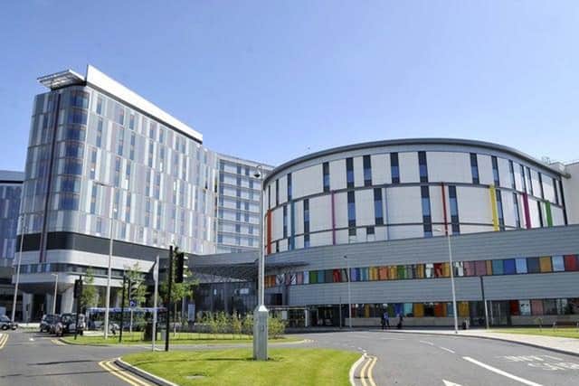 The children were taken to the Royal Children's Hospital in Glasgow after the accident
