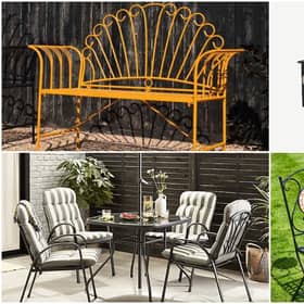 Best metal garden furniture: from round metal tables to benches