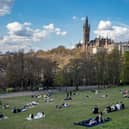 Enjoy the good weather in Glasgow.