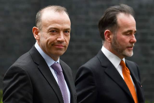 Chris Heaton-Harris (left) pictured with Chris Pincher (image: AFP/Getty Images)