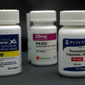 A selection of antidepressants (L-R) Wellbutrin, Paxil, Fluoxetine and Lexapro (Pic: Getty Images)
