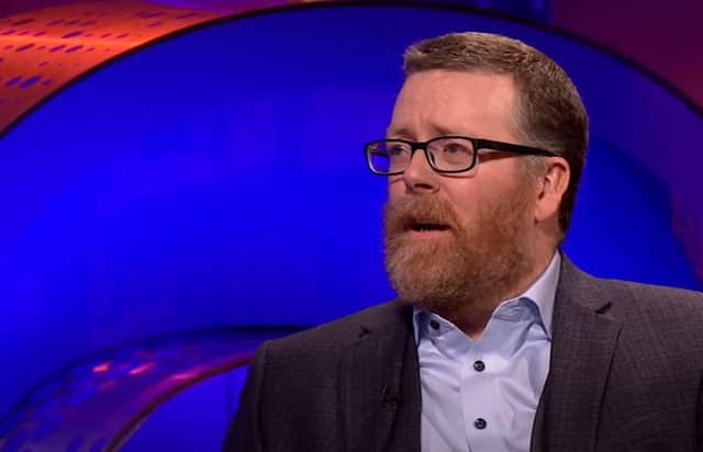 Frankie Boyle is a regular guest on the Channel 4 show The Last Leg.