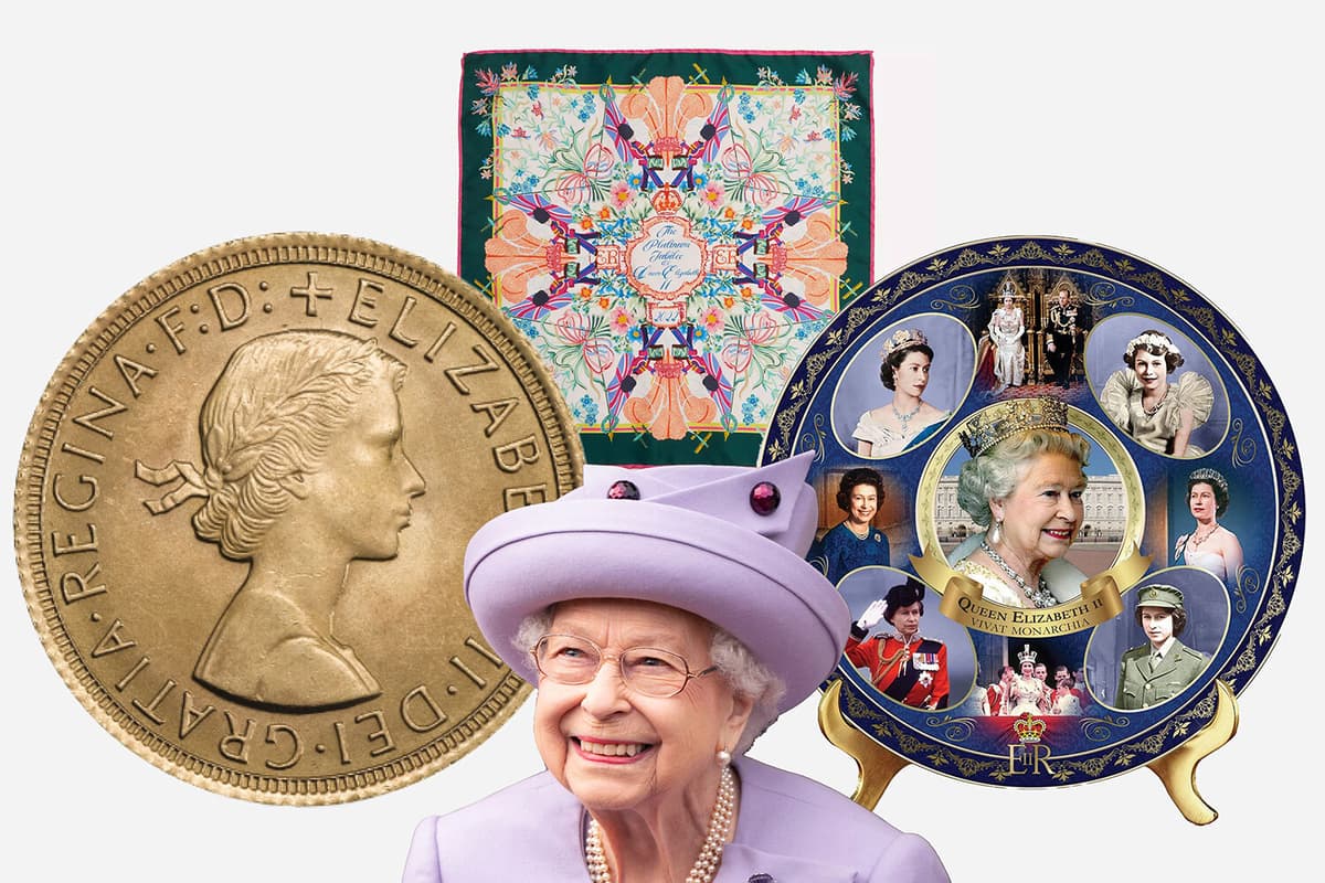 Queen Items Queen Elizabeth II: tasteful memorabilia, souvenirs and merchandise