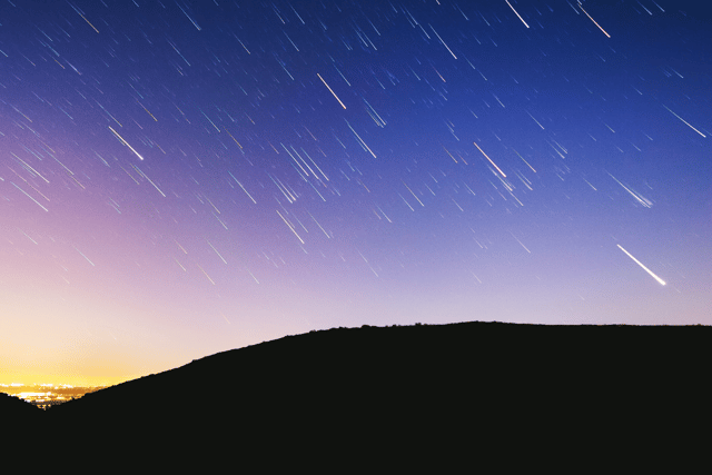 The meteor shower will be most visible on Wednesday evening.