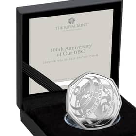 The new 50p BBC coin is set to be in ‘huge demand’ for collectors as it still features the image of the late Queen. Picture by The Royal Mint