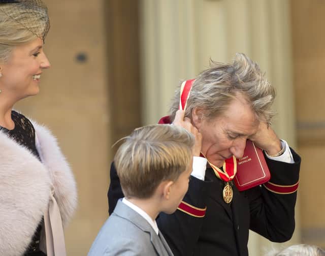 Sir Rod Stewart received his knighthood in 2016