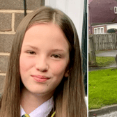 This is the bizarre moment schoolgirl Cia Christie spotted a wallaby hopping down a street in Gateshead