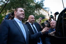 US actor Kevin Spacey gets into a car as he leaves the United States District Court for the Southern District of New York