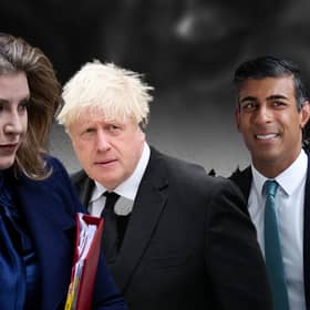 Boris Johnson (centre) is plotting an extraordinary comeback as prime minister but faces competition from Penny Mordaunt (left) and Rishi Sunak (right)