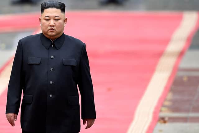 North Korea’s leader Kim Jong Un. Credit: MANAN VATSYAYANA/AFP via Getty Images