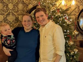 Pictured are Kate, Fred and Ian Richards. A savvy mum has shared a money hack which has saved her more than £650 - and paid for all of her Christmas shopping. 