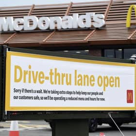 Stricter drive-thru rules in McDonald’s could be introduced in a bid to stop littering - by printing number plates of cars on the bags. Picture by Lisa Ferguson