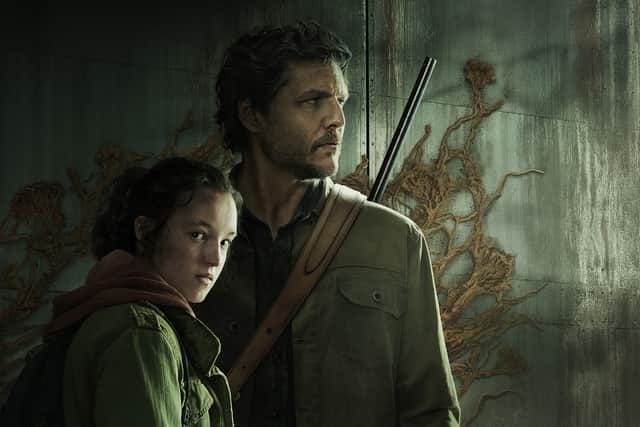 Bella Ramsey and Pedro Pascal in The Last of Us. Image: HBO