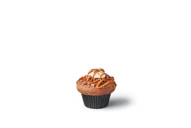 The Cinnamon Cream Cheese Muffin blends autumnal spices into a sweet wintry dessert