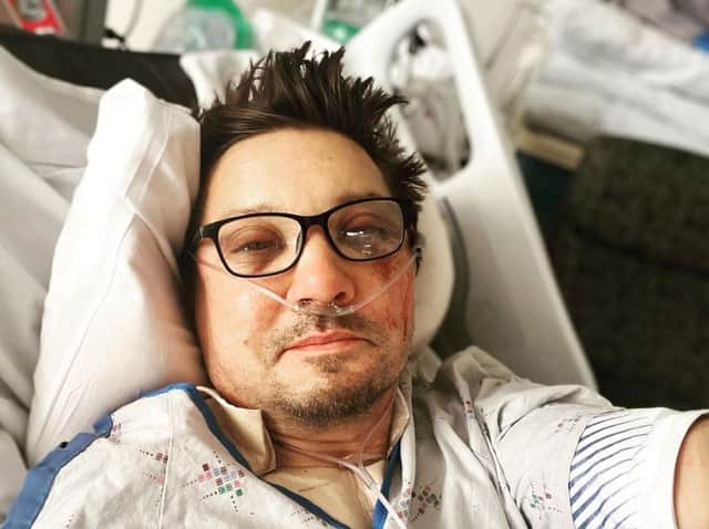 Jeremy Renner said he was ‘too messed up now to type’ in a post to fans on social media (Photo: Jeremy Renner / Instagram)