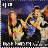 One of the Iron Maiden stamps that are coming into circulation (Photo: Royal Mail) 