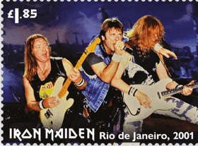 One of the Iron Maiden stamps that are coming into circulation (Photo: Royal Mail) 