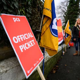 Around 100,000 civil servants will take part in a 24-hour walkout, the Public and Commercial Services (PCS) union has confirmed. (Credit: Getty Images)