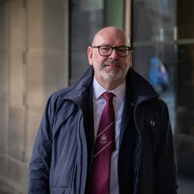 Mick Whelan, the General Secretary of the Associated Society of Locomotive Engineers and Firemen (ASLEF) arrives to attend a Commons Select Committee on rail strikes at Portcullis House.