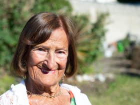 Dinkie Flowers on her 100th birthday.