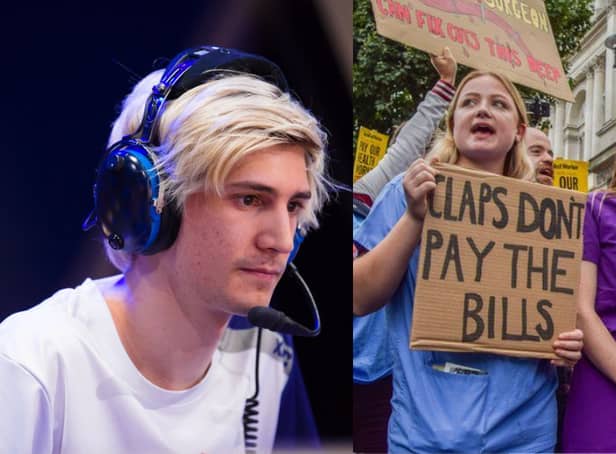 <p>Twitch streamer xQc makes over 88 times more than NHS nurse salary in January alone with earnings of £243,000</p>