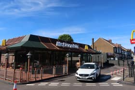  Customers depart the North Cheam McDonald’s Drive-Thru.