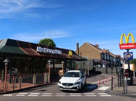  Customers depart the North Cheam McDonald’s Drive-Thru.