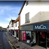 An M&Co store is pictured in Marlow, south England.