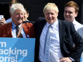 Boris Johnson and his father Stanley