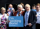 Boris Johnson - then a Conservative leadership candidate - his father Stanley Johnson in 2019 (Photo: Finnbarr Webster/Getty Images)