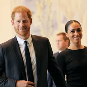 Prince Harry, Duke of Sussex and Meghan, Duchess of Sussex, have decided to give prince and princess titles to their children, Archie and Lilibet - Credit: Getty Images