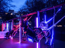 Virgin Media O2 has installed a new interactive children’s playground in central London