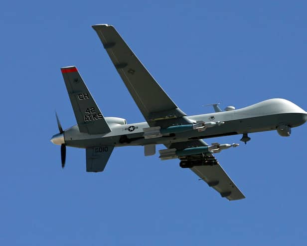 Russian jet intercepts and collides with US drone over Black Sea after dumping ‘environmentally unsound’ fuel (Credit: Getty Images)