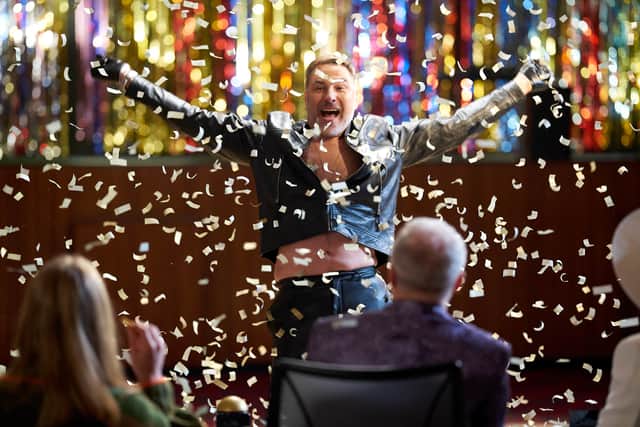 In disagreement with the judges, Walliams hit the buzzer and declared he’s ‘through to the Eurovision final!’.